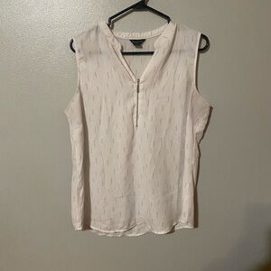 Sleeveless White Top
